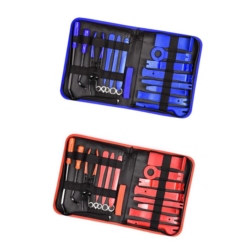 19 Pcs Auto Trim Tools Kit Car Interior Disassembly Kit Clips Puller Diy Panel Tools for Auto Trim Puller Set Universal