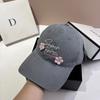 Spring and Autumn New Flower Letter Baseball Cap Youth Street Outdoor Sweet and Cute Age Reducing Casual Cap