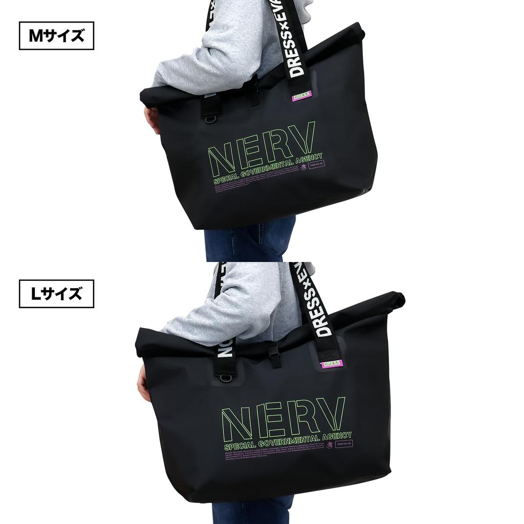 EVA x DRESS Waterproof Tote Size Evangelion Perfect for disaster and other outdoor large and Also suitable for and other outdoor Bag, M,