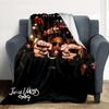 Custom Name Juice Wrld Flannel Blanket Throw Blanket Soft Warm Sofa Bed Camping Home Decor Unique Christmas Gift