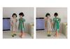 Korean Girls' Heart Cut-Out Floral Cotton Dress - Summer 2026 Collection