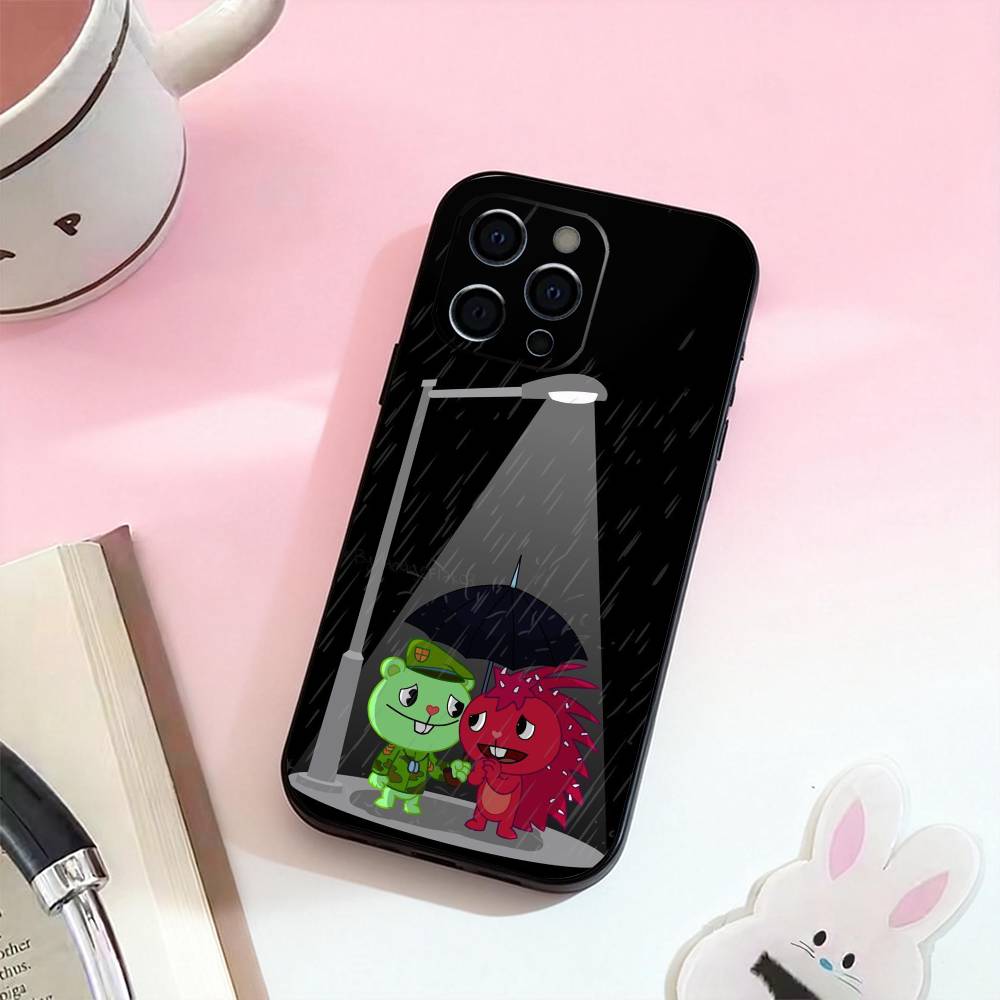 

h-Happy T-Tree Friends Phone Case Silicone Soft For IPhone 17,16,15,14,13,12,11,XS,Plus Pro Max iPhone15promax