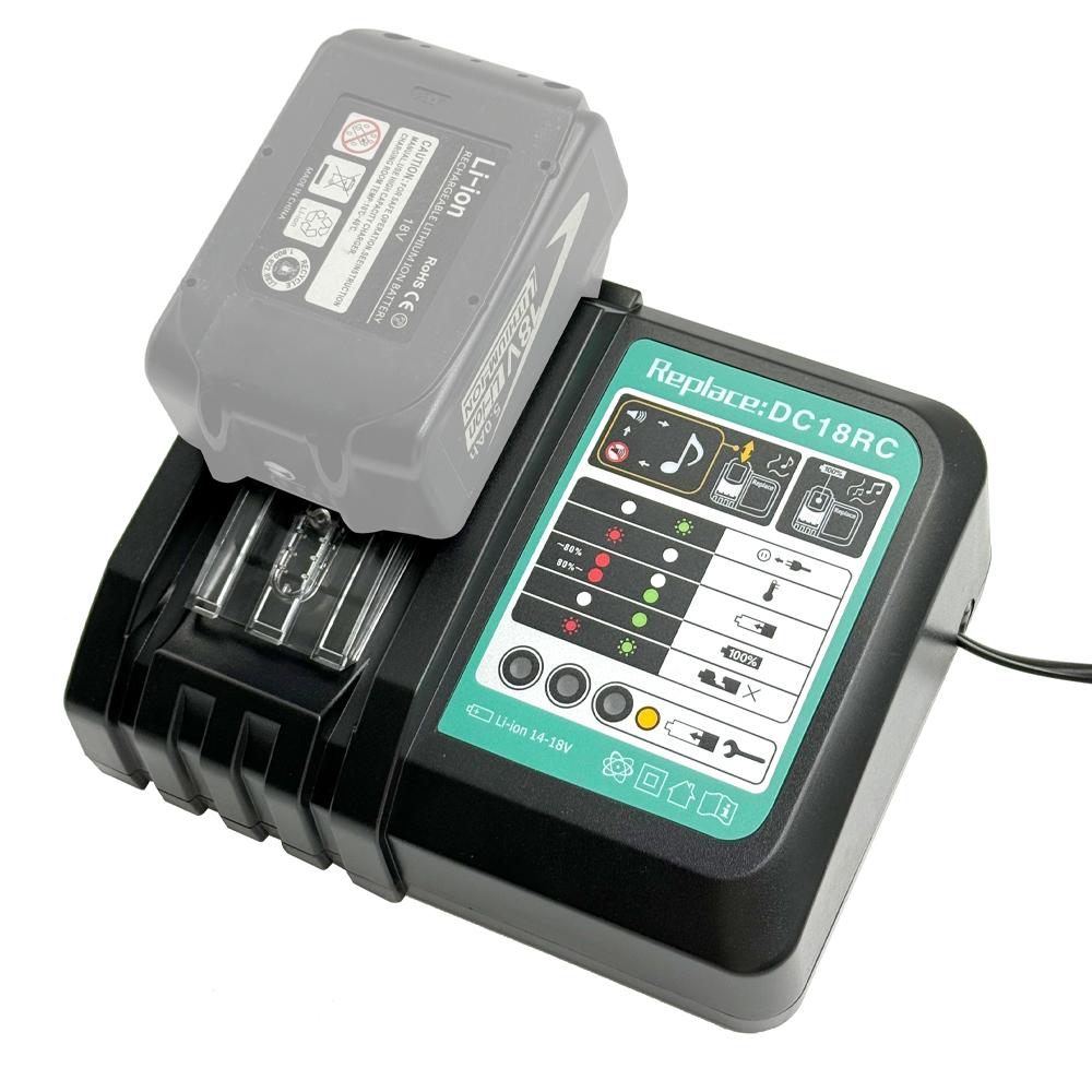 DC18RC Li-ion baterie 3A nabíječka pro Makita 18V 14,4V BL1860B,BL1850B,BL1840,BL1830,BL1820,BL1415,BL1440 Nabíječka elektrického nářadí