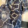 Used 100% Cotton Large Stole Summer Scarf Imported Long Stole Navy