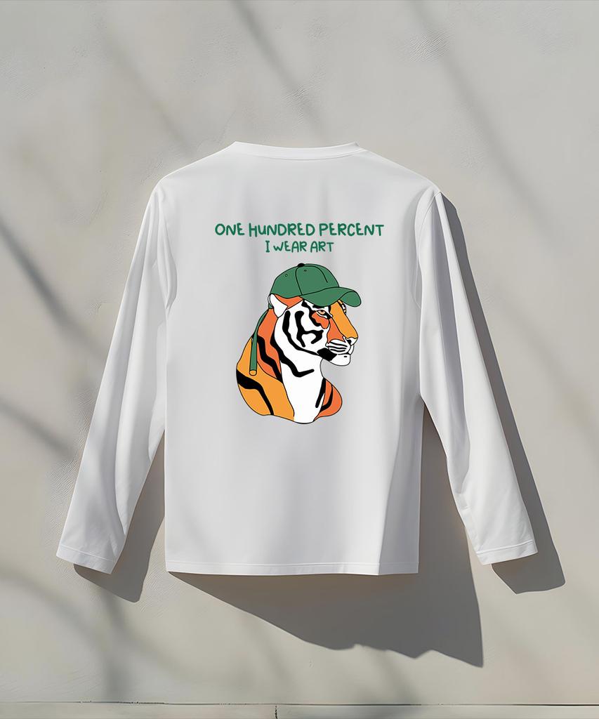 OHP Ohpxharmonia Bgreen Cap Tiger No.2 Basic Long Sleeve T-Shirt