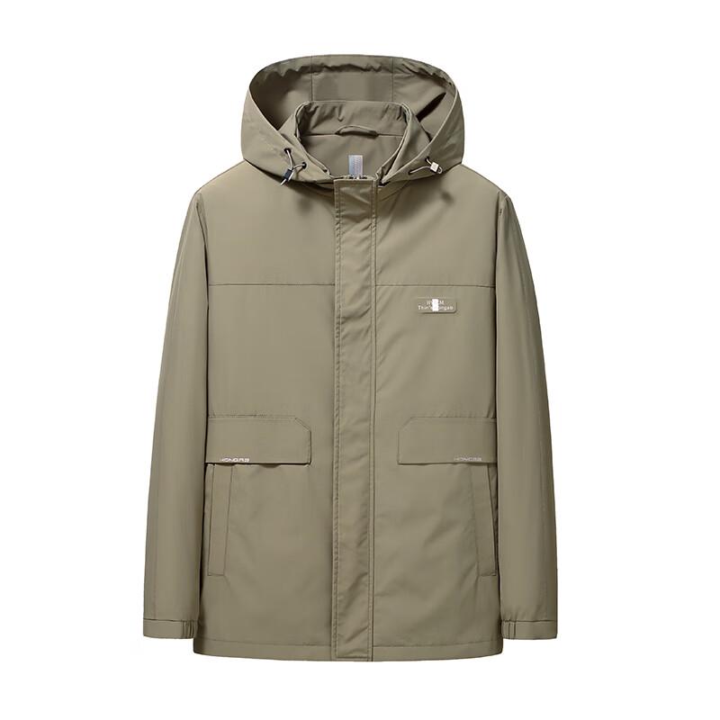 YTM Men's Detachable Hood Casual Jacket