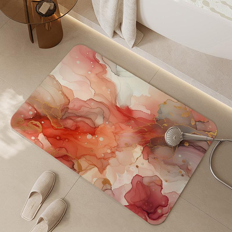 Bathroom Floor Mat Bathroom Toilet Floor Mat Door Entry Mat Carpet Toilet Absorbent Non-slip Door Mat