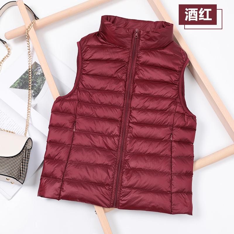 2024 White Duck Down Jacket Women Vest Autumn Winter Sleeveless Waistcoat Warm Lightweight Puffer Jacket Female Tops Outwear 8XL