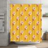 Outdoor Shower Curtain Waterproof Polyester Printing Flower Decorative Modern Bath Decor