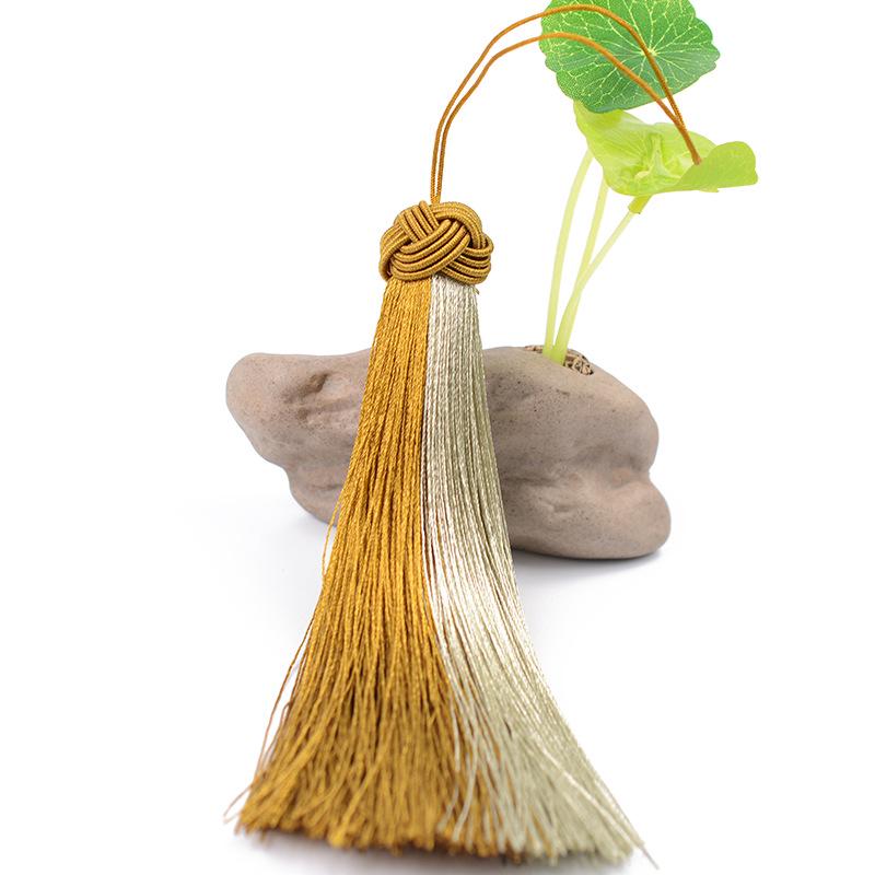 

Закладка для книг с двойной кисточкой, ручная работа, разноцветная: Отсутствие выцветания и изгиба