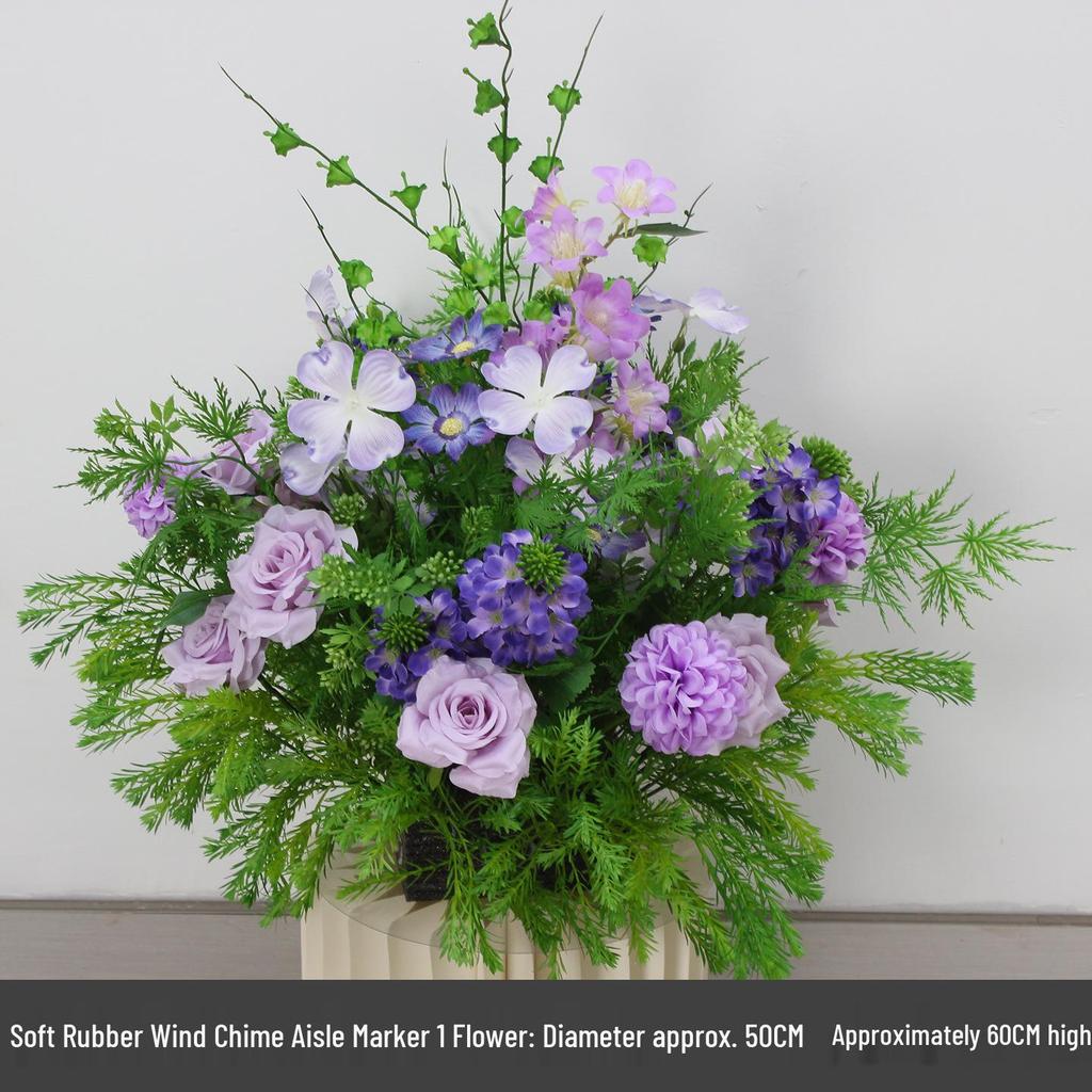 Soft Rubber Simulation Flowers for Wedding, Proposal, and Exhibition Decoration