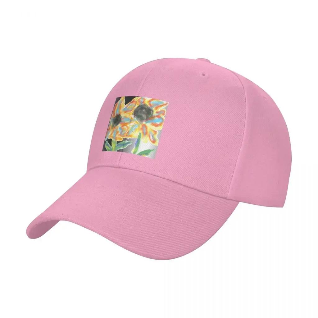 New Fire Flowers Baseball Cap Hood New In Hat Big Size Hat Unisex Womens