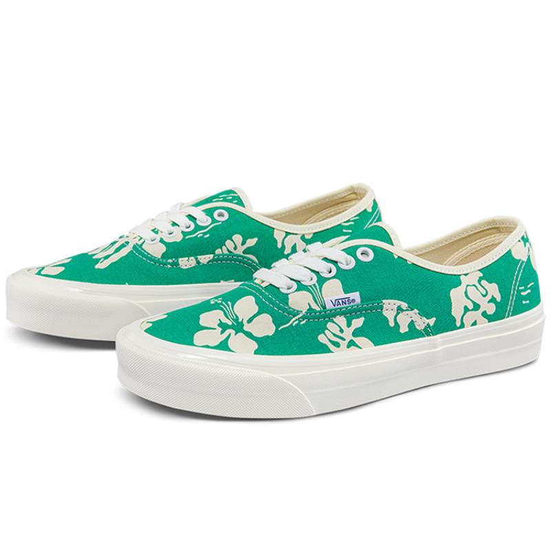 Vans Authentic 44 Dx Low Tops Casual Skateboarding Shoes Green Printing Unisex Sneakers VN0A5KX4AWP