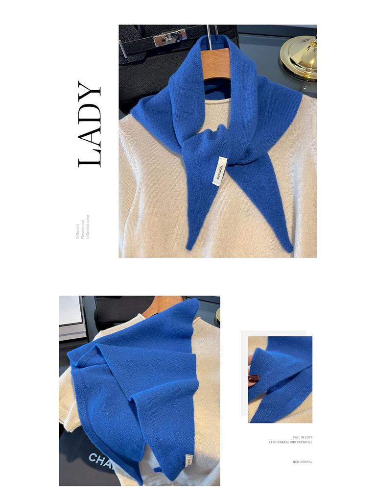 Women's High-End Versatile Triangle Shawl: 100% Australian Merino Wool - Warm, Casual, and Stylish
