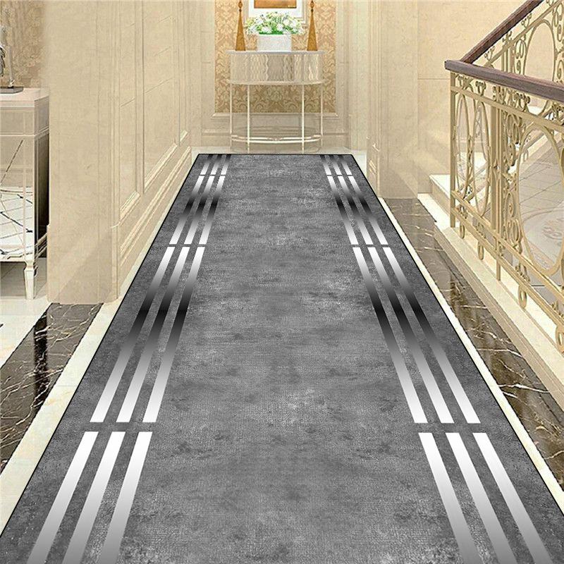 Luxury Gold Hall Corridor Carpet Non-slip Washable Runner Carpets Stairway Hallway Stairs Home Decor Rug Customizable Aisle Rug