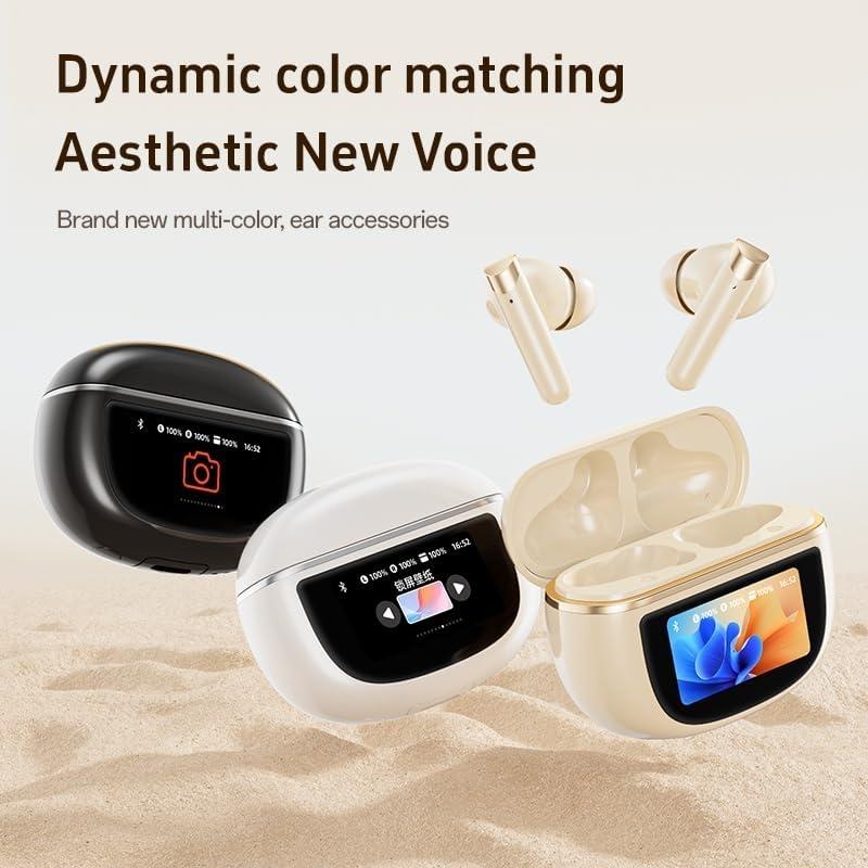 AI Translation Earbuds Wireless Earphones 144 Languages Bluetooth 5.4 Ear Buds Two-Way Translator Headphones Translating Device for Travel Business