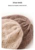 Women's High-End Cashmere Cable Knit Thick Warm Hat - 2025 Spring Collection
