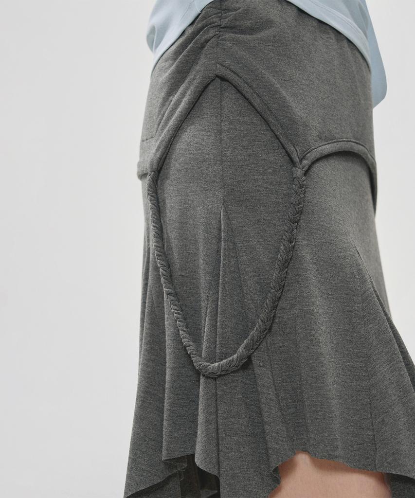 KIMZISU Draped Fold T-Shirt_Sky Blue