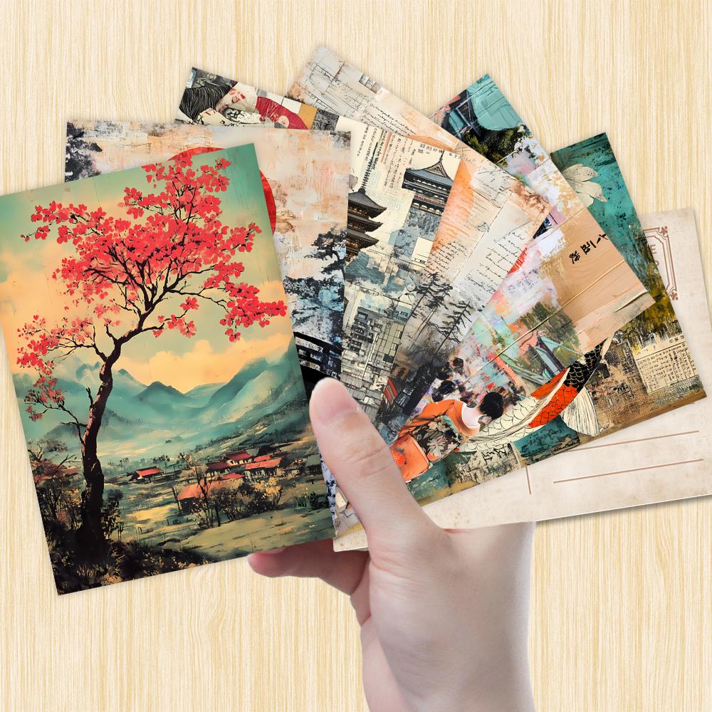 32pcs, Japanese-style Postcard Set, Geisha, Birthday/anniversary Gifts, Collectibles, Suitable for Gifting, Mailable.
