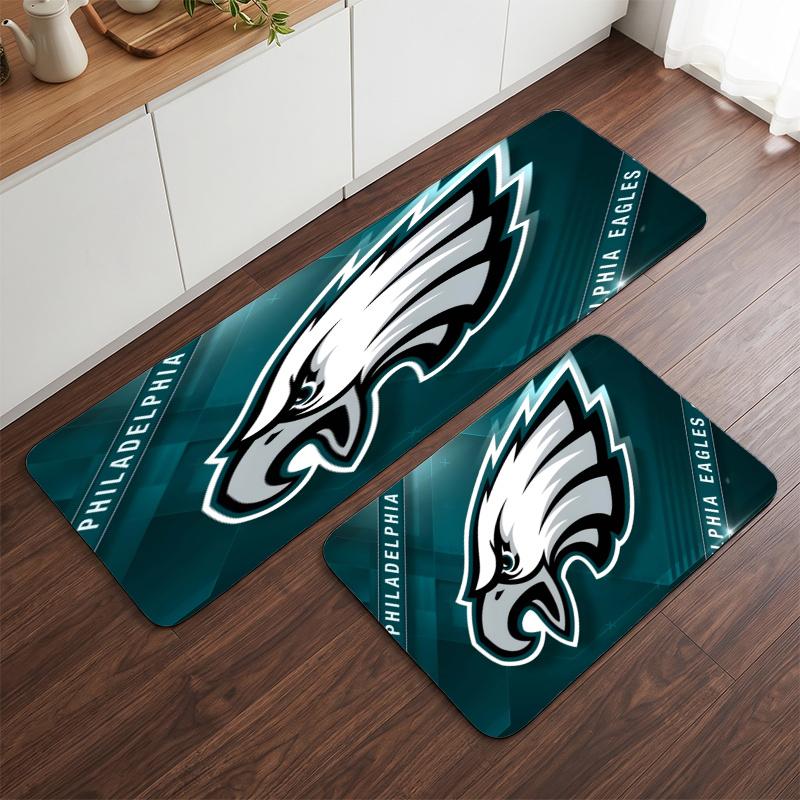 Philadelphia Eagles (28) Flanelinis virtuvės kilimėlis Minkštas neslystantis virtuvės takas Kilimas virtuvei namų virtuvės dekoravimui