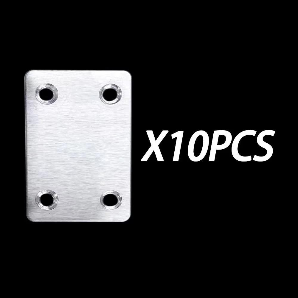 10 Stück Edelstahl Winkelverbinder Gerade Möbelbefestigungen Holzplattenverbinder