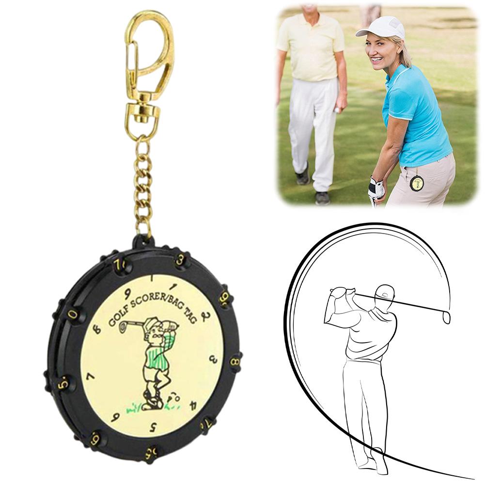 Golf Score Counter with Key Chain Golf Stroke Shot Putt Score Counter 18 Holes Golf Counter Tally Keeper Golf Accessories