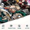 1Pc My Hero Academia Print Flannel Blanket, High Quality Comfortable for All Seasons, Home Decor, Warmth and Comfort, Perfect for Christmas Gifts