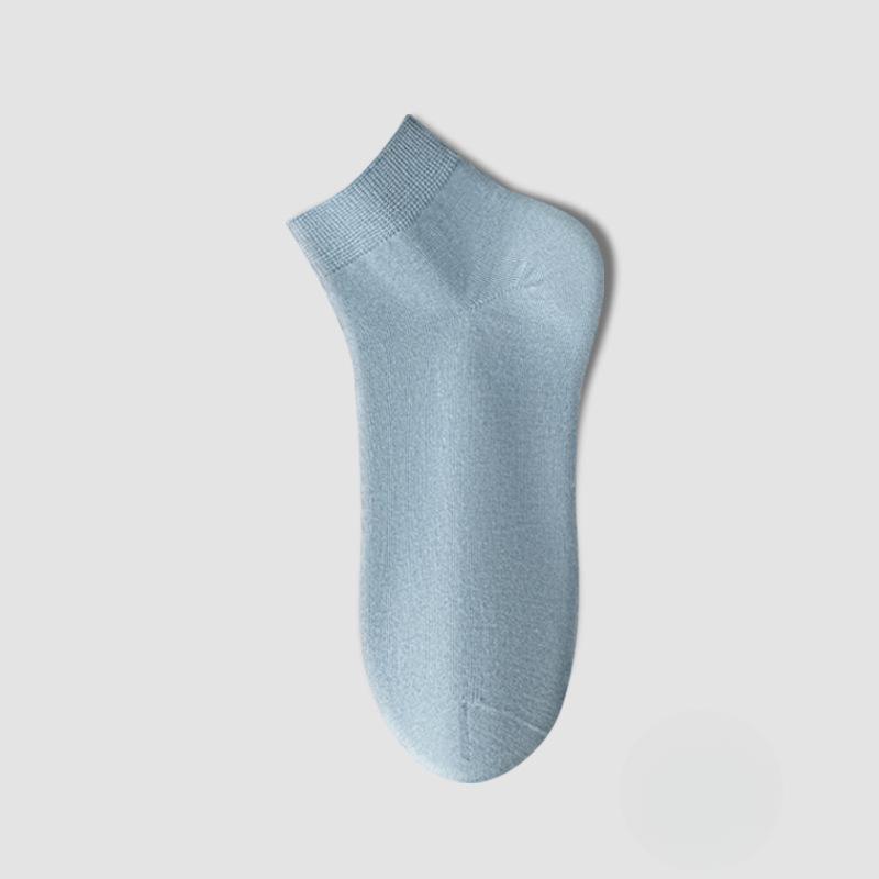 

Женские весенне-летние хлопковые влагоотводящие антибактериальные дезодорирующие бесшовные носки-трубы 1 pair синий