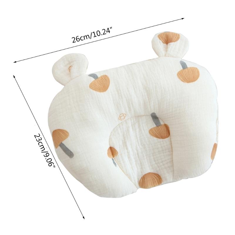 Soft & Breathable Baby Pillow Multi-pattern Pillow Essential Support for Delicate Necks & Heads Used for All Seasons-