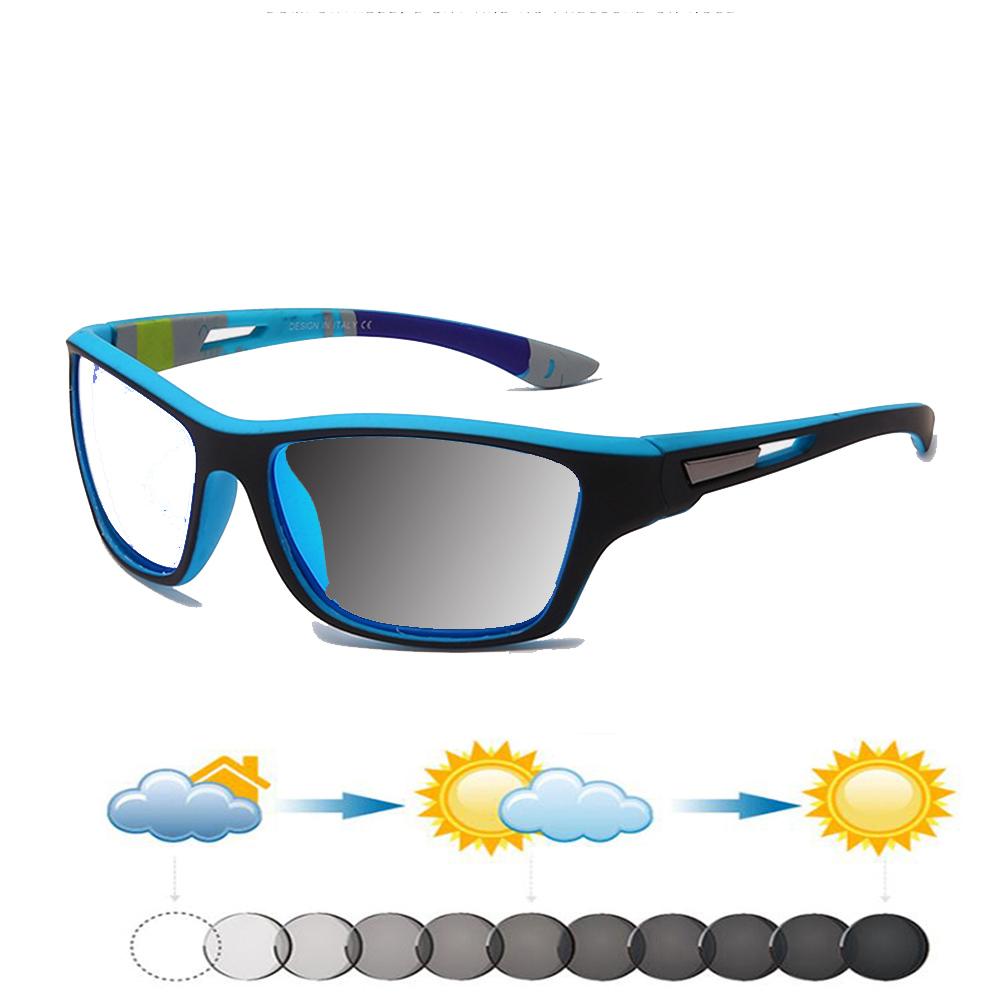 Прямоугольные уличные ветрозащитные фотохромные очки для чтения ручной работы в оправе — фото 7