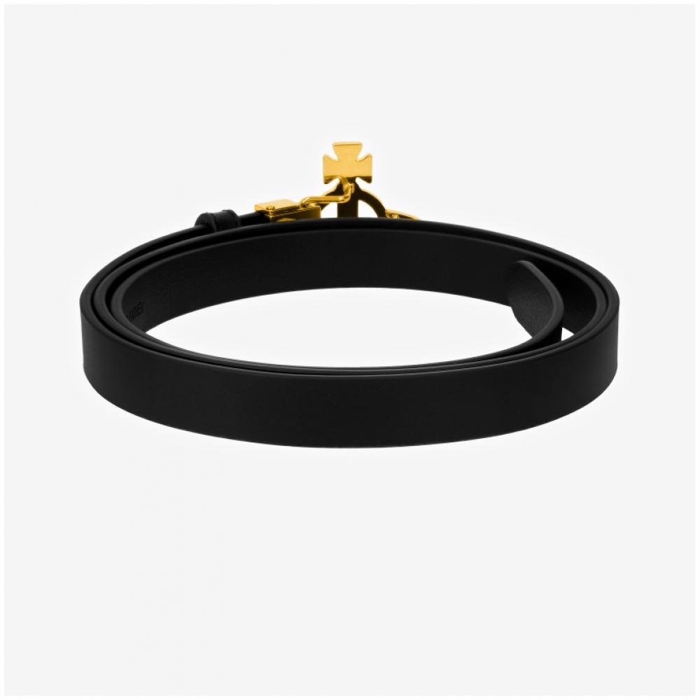 Vivienne Westwood Small Line Orb Buckle Belt 8201007bw L009x N401