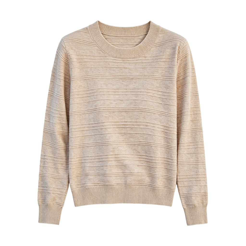 Women's Casual Lightweight Crewneck Pullover Knit Sweater for Everyday Wear