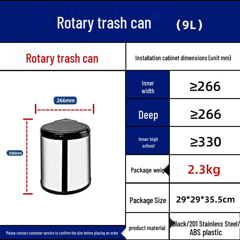 Under-Sink Double Bin Pull-Out Trash Cabinet with Lid