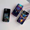 NH14 Cartoon Art Owl Phone Case for LG K22 K30 K40 K40S K41 K42 K50 K50S K51 K51S K52 K61 K62 K71 K92 Q60 Q61 V40 V50 V60