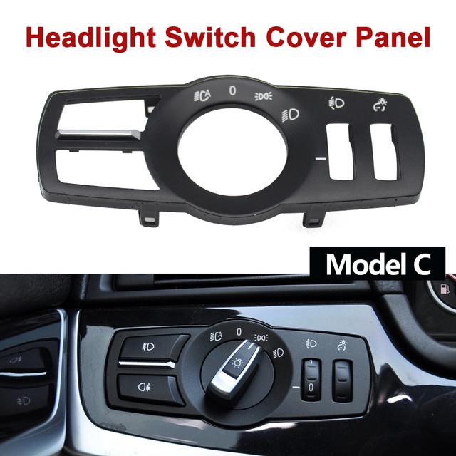Head Lamp Rotary Button Headlight Switch Cover Panel For BMW 5 Series 5GT 6S 7S X3 X4 F02 F10 F11 F07 F06 F25 F26 61316803965