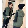 Winter Ärmellose Jacke Damen Kapuzenpullover Daunenweste Entendaunen Puffer Weste Leichte Winddichte Pufferjacke