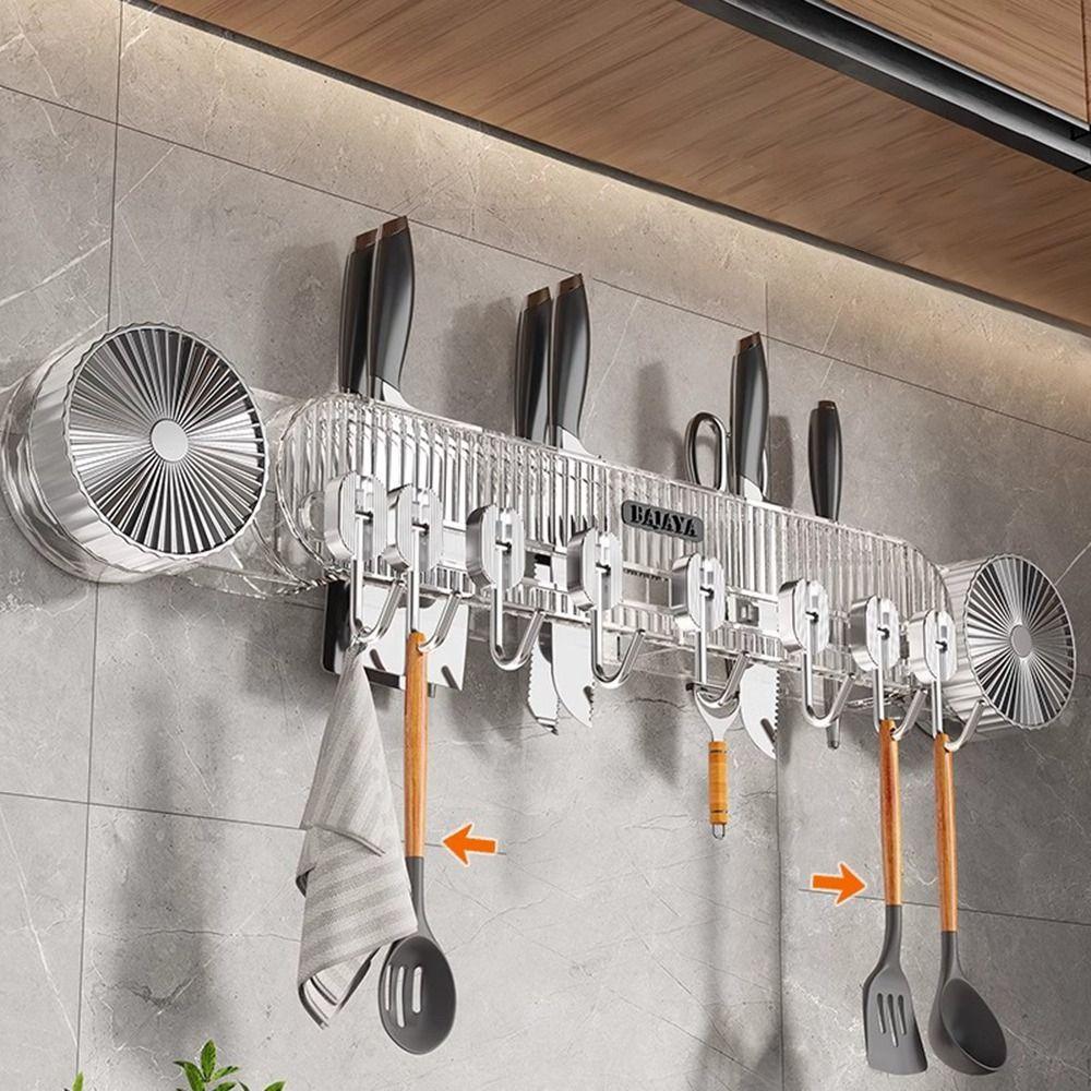 Punch-Free Rotating Suction Cup Holder Strong Load-Bearing Wall Mounted Holder  Kitchen Gadgets