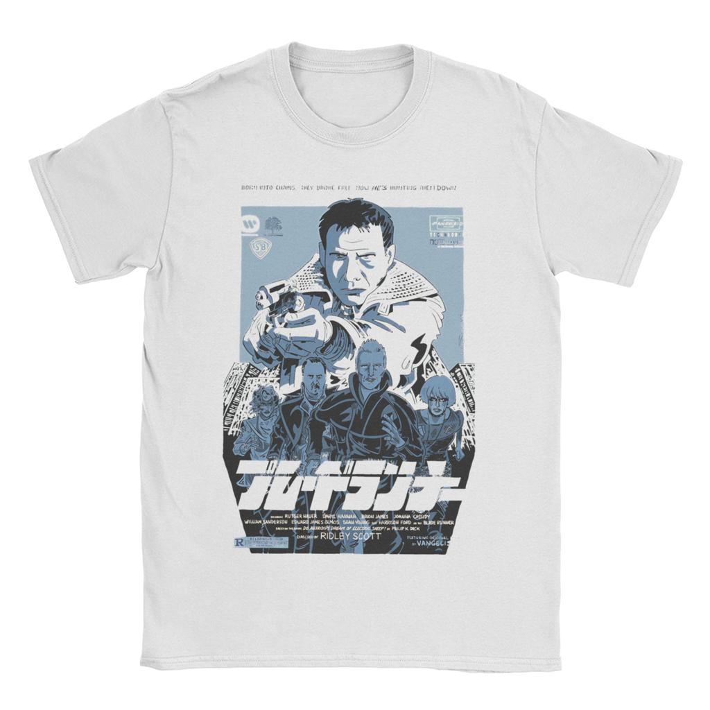 Unisex WOMEN Blade Runner Poster T Shirts Pure Cotton Clothes Leisure Short Sleeve Crew Neck Tees Summer TShirts