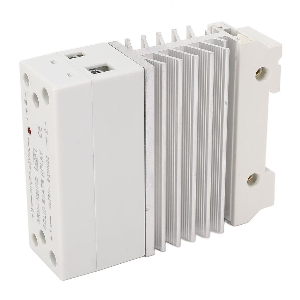 Solid State Relay 80A 3‑32VDC Input 5‑220VDC Output 35MM Rail Mounting DC To DC SSR with Heatsink