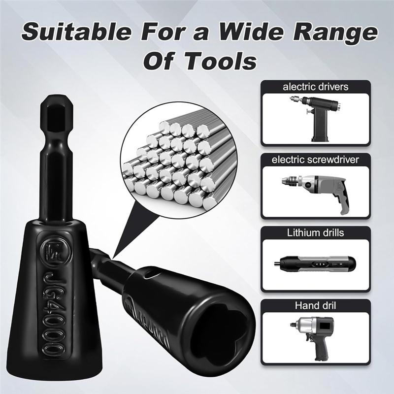 4 Pcs Wire Twister Tool Fordrill Wirenut Twister Compatible With8 To24 Awg And2 To7 Fordrill Forelectrical