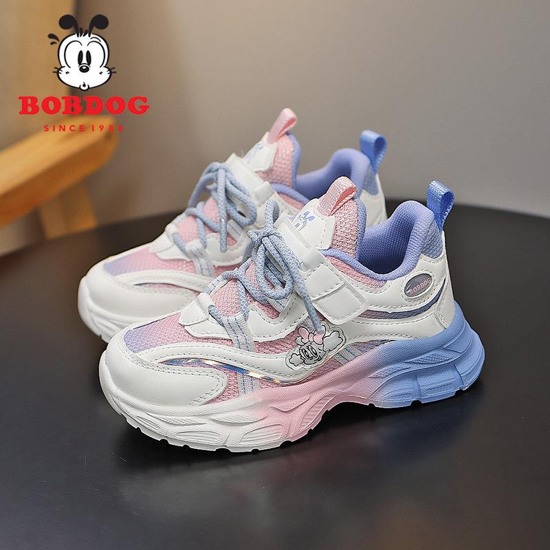 Babu Bean Breathable Mesh Classmate 2025 Spring New Non-slip Soft-soled Girls Sports Shoes Girls Running Shoes