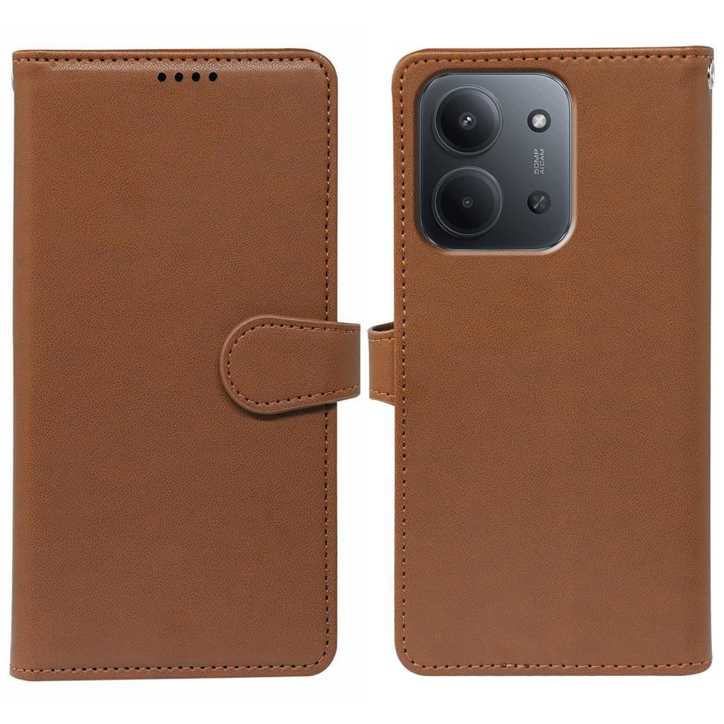 Для Xiaomi Redmi 15C 5G (США) (173мм)/15C 4G (США) (173мм) Чехол с 9 отделениями для карт, подставка из искусственной кожи, чехол для телефона