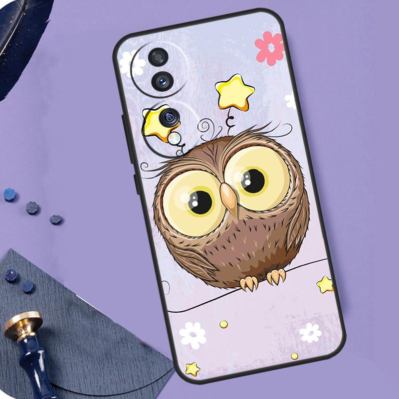 

Милый Мультяшный Чехол-Сова Для Honor X8b X9b X9a X8a X7a X6a X7 X8 X9 Чехол Для Honor Magic 6 5 Pro 50 70 90 Lite Honor 70 Lite