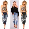 High Elastic Ripped Hip-Lifting Women's Fashion Jeans