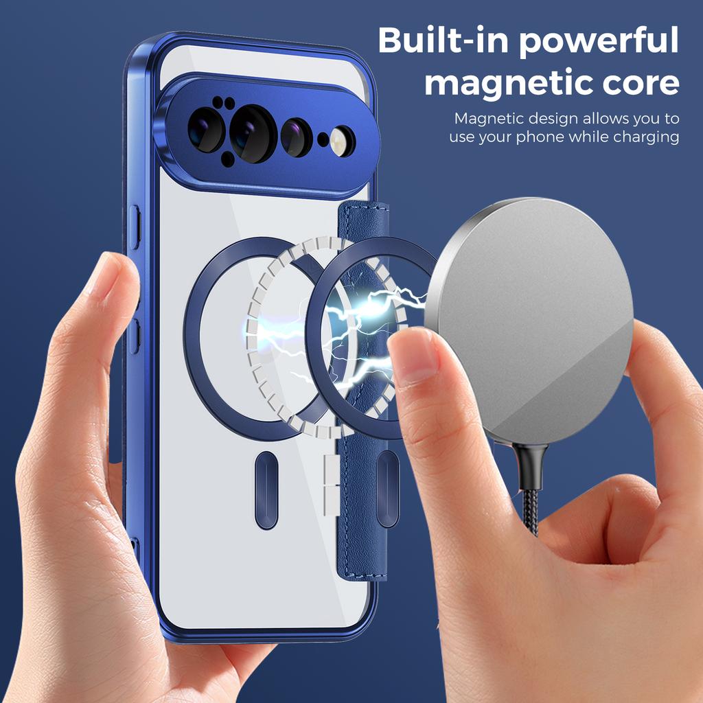 PU Leather Flip Case For Google Pixel 11 Pro XL Magnetic Wallet Case Cards Slot Holder Wireless Charging Phone Cover