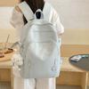 Casual Student Schoolbag Solid Color Korean Style School Bag Sweet Bow Backpack  Unisex