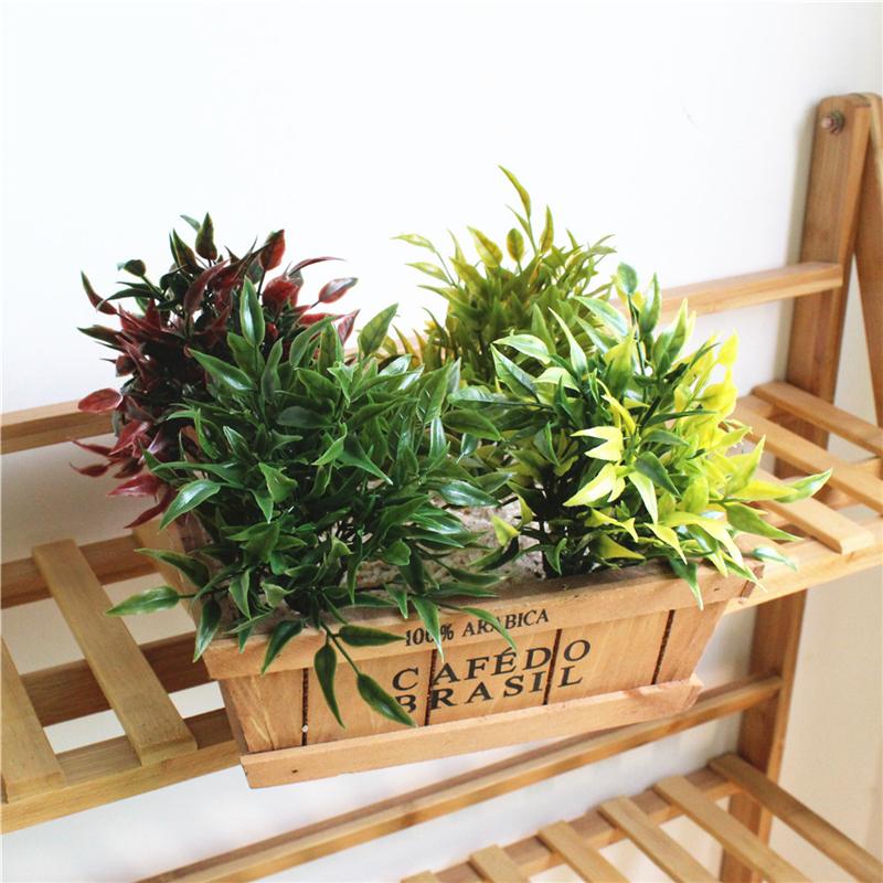 1Pc Artificial Simulation Green Plant Plastic Fake DIY Garden Landscape Home Decoration Accessories