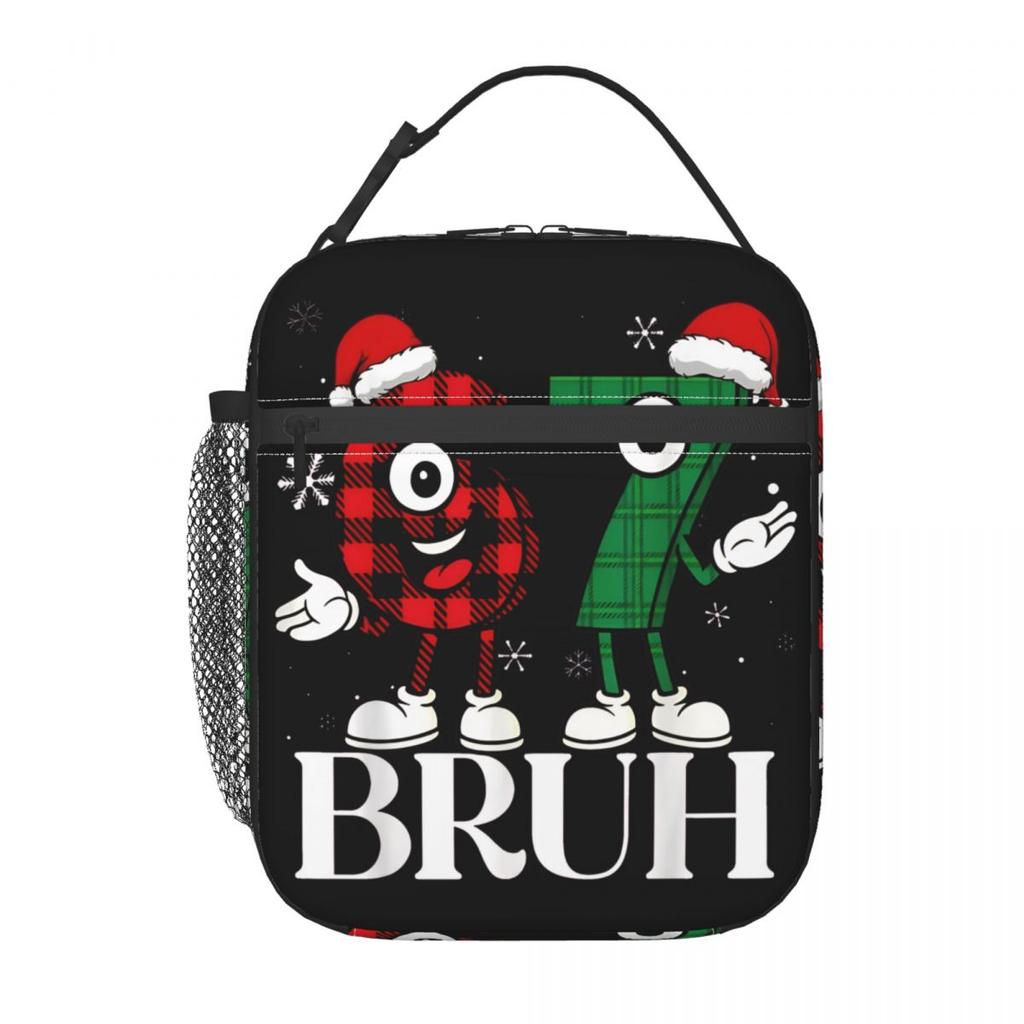 67 Six Seven Christmas Bruh Funny Italian Thermal Insulated Lunch Bags for Picnic Portable Food Bag Cooler Thermal Lunch Boxes