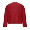 Women's Mesh 3/4 Sleeve Open Front Sequin Bolero Glitter Cropped Cardigan Jacket Cocktail Party Shrug Short Coats Sea Blue XXL New Arrival