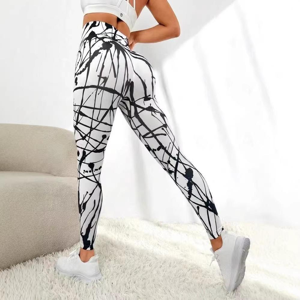 Women's High-Waisted Peach Butt Lifting Yoga Pants - Seamless, Quick-Dry, Skinny Fit